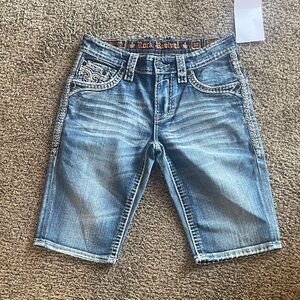 Rock Revival Blue Denim Shorts